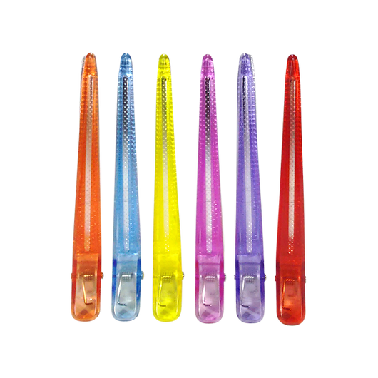Pinzas Metal Plástico Grande x 6 Unidades