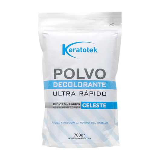 Polvo Decolorante Keratotek Celeste