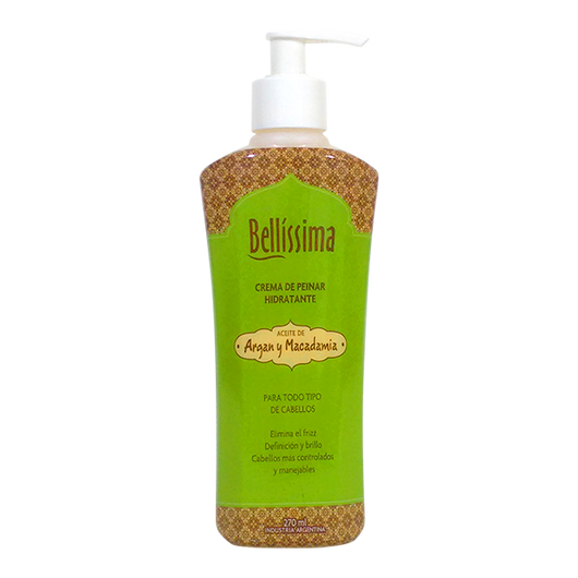 Crema de Peinar Bellisima Argan y Macadamia