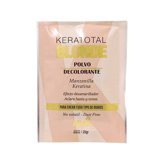 Polvo Decolorante Keratotal Blonde con Manzanilla