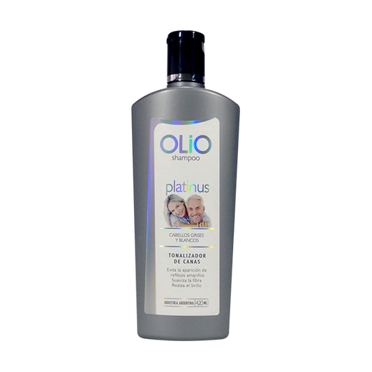 Shampoo Olio Platinus Cabello Grises y Blanco